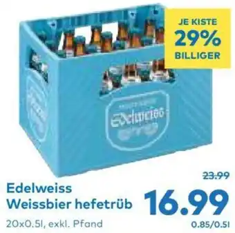 T&G Edelweiss Weissbier hefetrüb Angebot