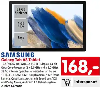 Interspar Galaxy Tab A8 Tablet Angebot