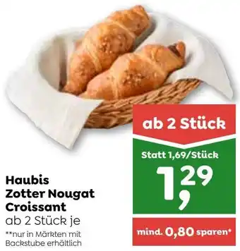 ADEG Haubis Zotter Nougat Croissant Angebot