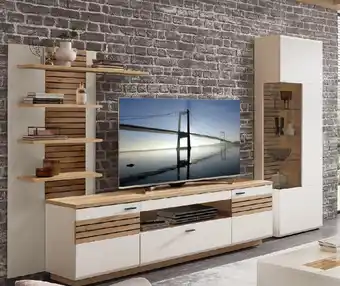 Möbel Ludwig Moderne WOHNWAND 296x201xx47 cm Angebot