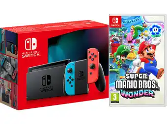 Media Markt Nintendo switch neonrot/neonblau + super mario bros. wonder spielekonsole----switch Angebot