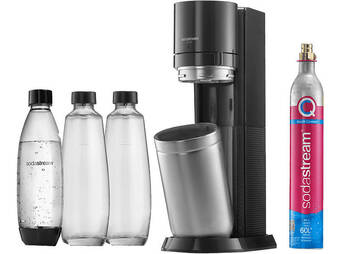 Media Markt Sodastream duo vorteilspack wassersprudler mit 3 flaschen, co² zylinder inklusive: ja , titan Angebot