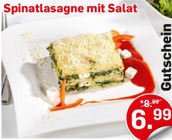 Möbel Ludwig Spinatlasagne mit Salat Angebot