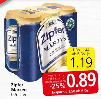 Spar Zipfer Märzen 0,5 Liter Angebot