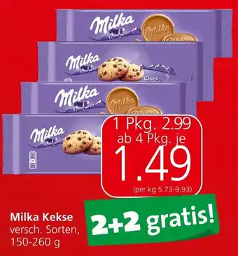 Spar Milka Kekse 150-260 g Angebot