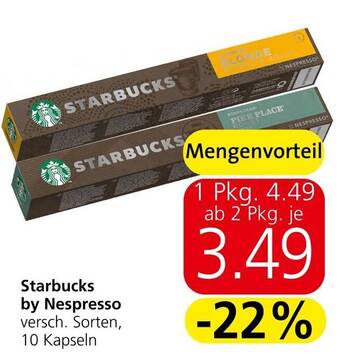 Spar Starbucks by Nespresso Angebot