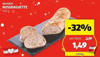 Hofer BACKBOX NUSSBAGUETTE 300 g Angebot