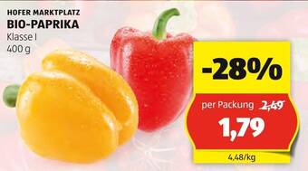 Hofer BIO-PAPRIKA  400 g Angebot