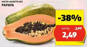 Hofer PAPAYA per kg Angebot