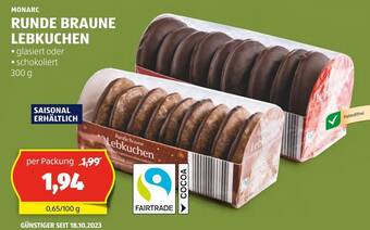 Hofer RUNDE BRAUNE LEBKUCHEN 300 g Angebot