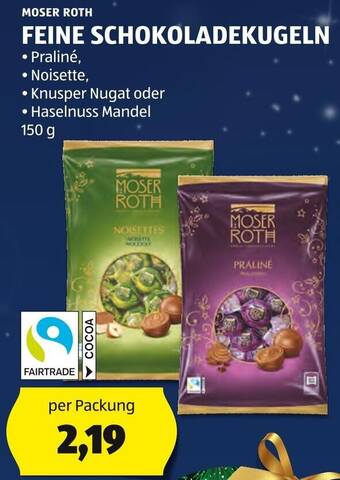 Hofer FEINE SCHOKOLADEKUGELN 150 g Angebot