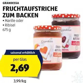 Hofer FRUCHTAUFSTRICHE ZUM BACKEN 675 g Angebot