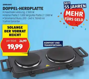 Hofer AMBIANO DOPPEL-HERDPLATTE Angebot