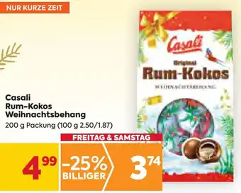 Billa Casali Rum-Kokos Weihnachtsbehang 200 g Angebot