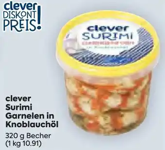 Billa clever Surimi Garnelen in Knoblauchöl 320 g Angebot