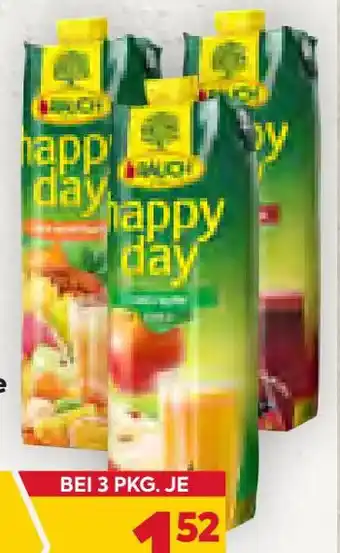 Billa Happy Day Apfel- od. Multi-vitaminsäfte 1 Liter Angebot