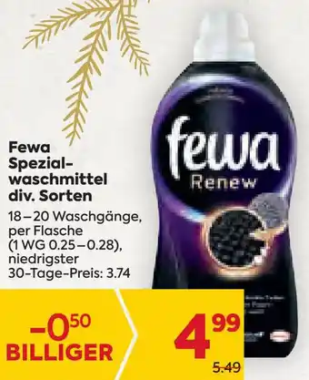 Billa Fewa Spezial-waschmittel Angebot