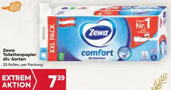 Billa Zewa Toilettenpapier Angebot