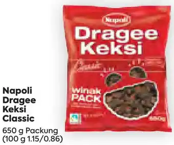 Billa Napoli Dragee Keksi Classic 650 g Angebot