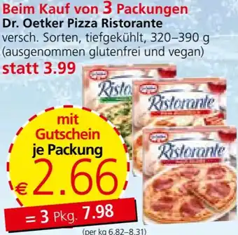 Spar Dr. Oetker Pizza Ristorante 320-390 g Angebot