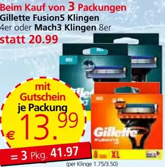 Spar Gillette Fusion5 Klingen Angebot