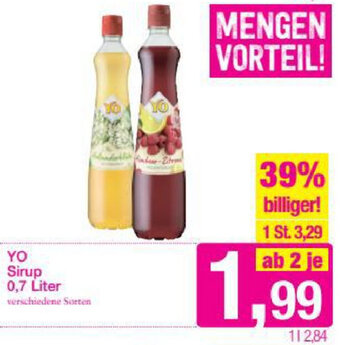 Sutterlüty Yo Sirup 0,7 Liter Angebot