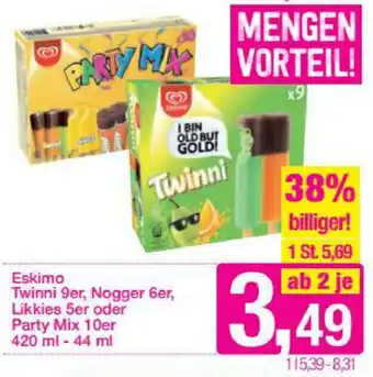 Sutterlüty Eskimo Twinni 9er, Nogger 6er, Likkies 5er Oder Party Mix 10er 420ml-44ml Angebot