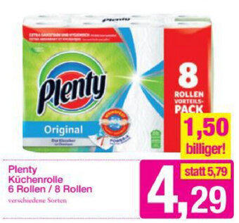 Sutterlüty Plenty Küchenrolle 6 Rollen/ 8 Rollen Angebot