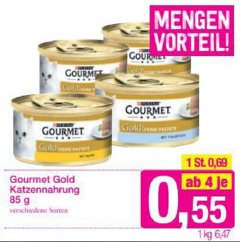 Sutterlüty Gourmet Gold Katzennahrung 85g Angebot