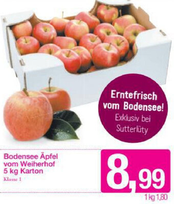 Sutterlüty Bodensee Äpfel Vom Weiherhol 5kg Angebot