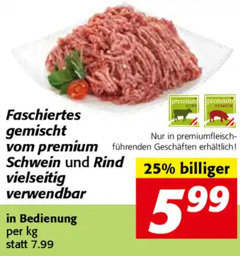 Strasser Markt Faschiertes Gemischt Vom Premium Schwein Und Rind Vielseitig Verwendbar Angebot