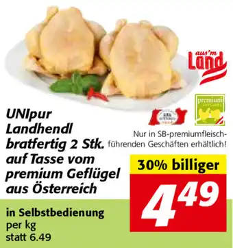 Strasser Markt UNIpur Landhendl Bratfertig 2 Stk. Auf Tasse Vom Premium Geflügel Aus Österreich Angebot