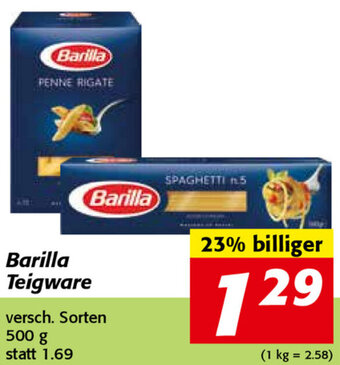 Strasser Markt Barilla Teigware 500g Angebot