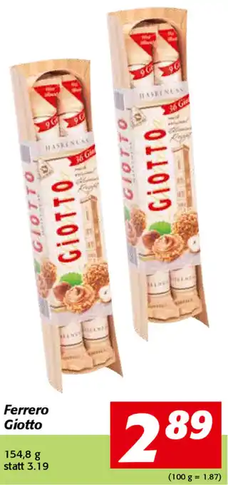 Strasser Markt Ferrero Giotto 154,8 g Angebot