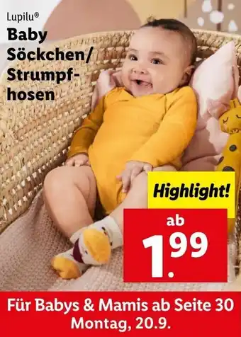 Lidl Baby Söcken/Strumpf-Hosen Angebot