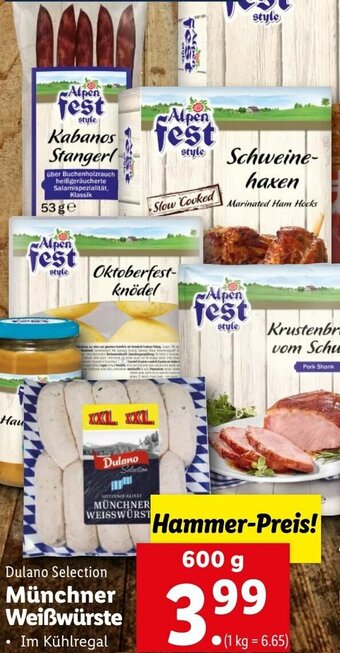 Lidl Münchner Weißwürste 600g Angebot