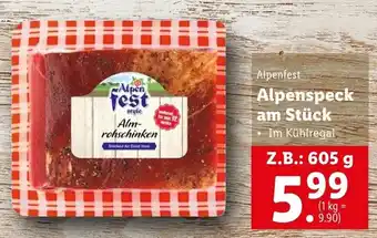 Lidl Alpenspeck Am Stück 605g Angebot