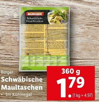 Lidl Schwäbische Maultaschen 360g Angebot