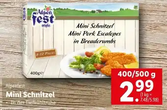 Lidl Mini Schnitzel 400/500g Angebot