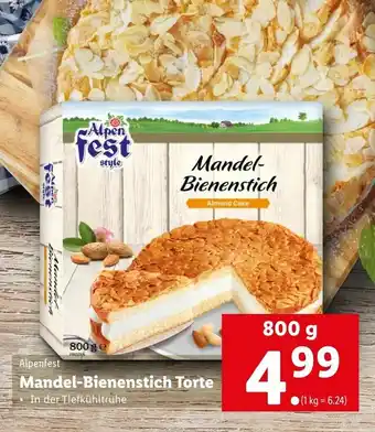Lidl Mandel-Bienenstich Torte 800g Angebot
