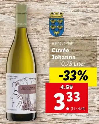 Lidl Cuvée Johanna 0,75 Liter Angebot