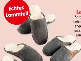 Interspar Damen lammfell pantoffel Angebot