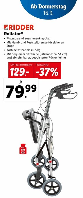 Lidl Rollator Angebot