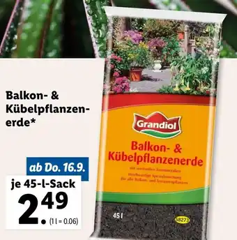 Lidl Balkon-& Kübelpflanzen-Erde Angebot