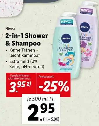 Lidl 2-in-1 Shower & Shampoo Angebot