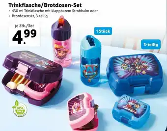 Lidl Trinkflasche/Brotdosen-Set Angebot