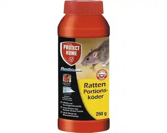 Hornbach Rattenköder portionsköder protect home rodicum 250 g zur verwendung in köderboxen Angebot