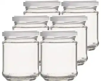 Hornbach Einmachglas, konservenglas mit weißem verschluss 212 ml 6 stk inkl. twist off deckel Angebot