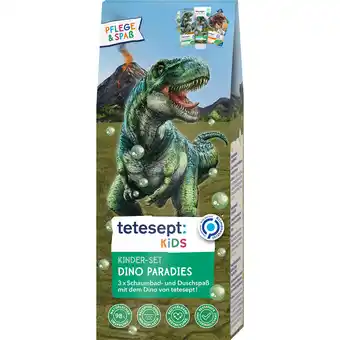 dm Tetesept kids geschenkset dino paradies schaumbad, sprudelbad, dusche dm 1 set Angebot