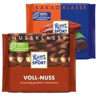 PENNY Ritter sport kakaoklasse od. nussklasse div. sorten penny 100 gramm 1 tafel Angebot